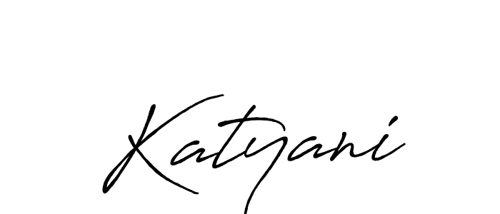 How to make Katyani name signature. Use Antro_Vectra_Bolder style for creating short signs online. This is the latest handwritten sign. Katyani signature style 7 images and pictures png