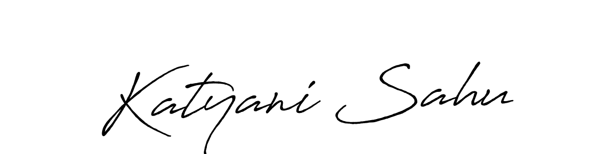 How to make Katyani Sahu signature? Antro_Vectra_Bolder is a professional autograph style. Create handwritten signature for Katyani Sahu name. Katyani Sahu signature style 7 images and pictures png