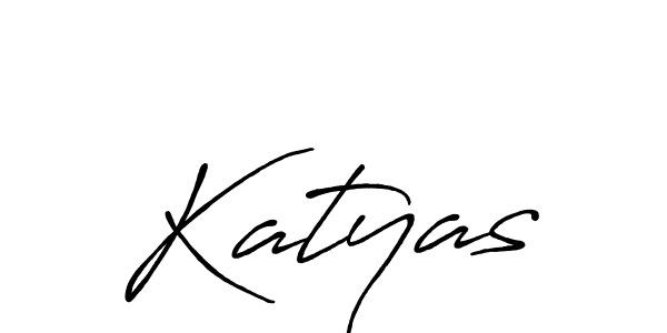 Create a beautiful signature design for name Katyas. With this signature (Antro_Vectra_Bolder) fonts, you can make a handwritten signature for free. Katyas signature style 7 images and pictures png