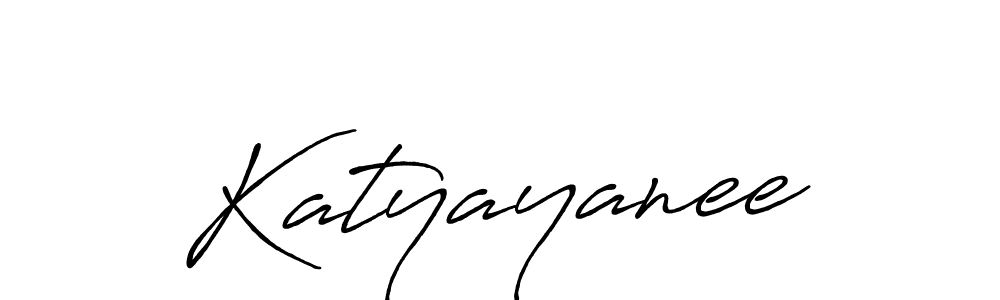 Create a beautiful signature design for name Katyayanee. With this signature (Antro_Vectra_Bolder) fonts, you can make a handwritten signature for free. Katyayanee signature style 7 images and pictures png