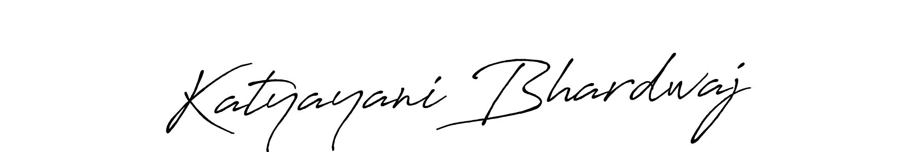 How to make Katyayani Bhardwaj name signature. Use Antro_Vectra_Bolder style for creating short signs online. This is the latest handwritten sign. Katyayani Bhardwaj signature style 7 images and pictures png