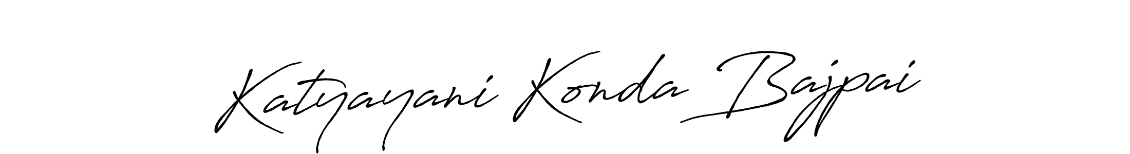 Katyayani Konda Bajpai stylish signature style. Best Handwritten Sign (Antro_Vectra_Bolder) for my name. Handwritten Signature Collection Ideas for my name Katyayani Konda Bajpai. Katyayani Konda Bajpai signature style 7 images and pictures png