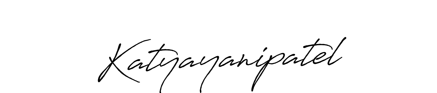Design your own signature with our free online signature maker. With this signature software, you can create a handwritten (Antro_Vectra_Bolder) signature for name Katyayanipatel. Katyayanipatel signature style 7 images and pictures png