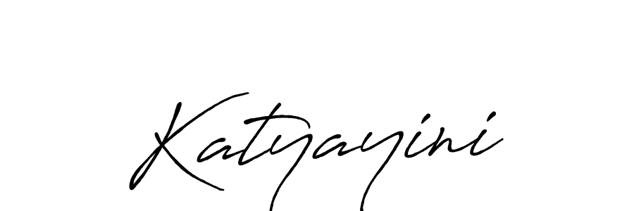 Create a beautiful signature design for name Katyayini. With this signature (Antro_Vectra_Bolder) fonts, you can make a handwritten signature for free. Katyayini signature style 7 images and pictures png