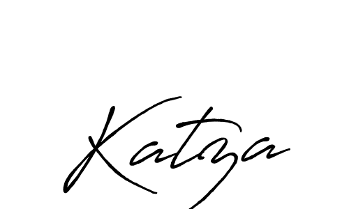Design your own signature with our free online signature maker. With this signature software, you can create a handwritten (Antro_Vectra_Bolder) signature for name Katza. Katza signature style 7 images and pictures png