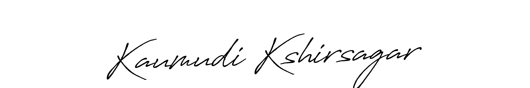 How to make Kaumudi Kshirsagar signature? Antro_Vectra_Bolder is a professional autograph style. Create handwritten signature for Kaumudi Kshirsagar name. Kaumudi Kshirsagar signature style 7 images and pictures png