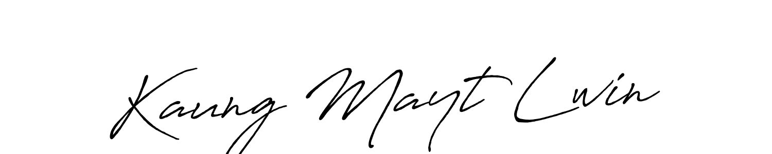 Make a beautiful signature design for name Kaung Mayt Lwin. Use this online signature maker to create a handwritten signature for free. Kaung Mayt Lwin signature style 7 images and pictures png