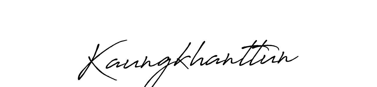 Antro_Vectra_Bolder is a professional signature style that is perfect for those who want to add a touch of class to their signature. It is also a great choice for those who want to make their signature more unique. Get Kaungkhanttun name to fancy signature for free. Kaungkhanttun signature style 7 images and pictures png