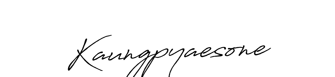 Design your own signature with our free online signature maker. With this signature software, you can create a handwritten (Antro_Vectra_Bolder) signature for name Kaungpyaesone. Kaungpyaesone signature style 7 images and pictures png