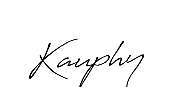 How to make Kauphy signature? Antro_Vectra_Bolder is a professional autograph style. Create handwritten signature for Kauphy name. Kauphy signature style 7 images and pictures png