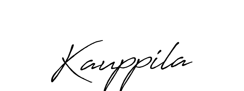 You should practise on your own different ways (Antro_Vectra_Bolder) to write your name (Kauppila) in signature. don't let someone else do it for you. Kauppila signature style 7 images and pictures png