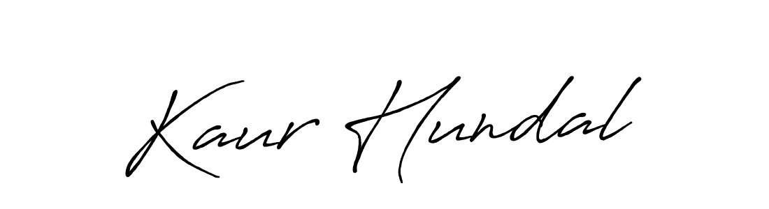 Also we have Kaur Hundal name is the best signature style. Create professional handwritten signature collection using Antro_Vectra_Bolder autograph style. Kaur Hundal signature style 7 images and pictures png