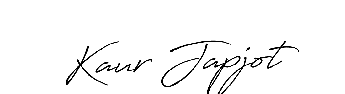 Design your own signature with our free online signature maker. With this signature software, you can create a handwritten (Antro_Vectra_Bolder) signature for name Kaur Japjot. Kaur Japjot signature style 7 images and pictures png