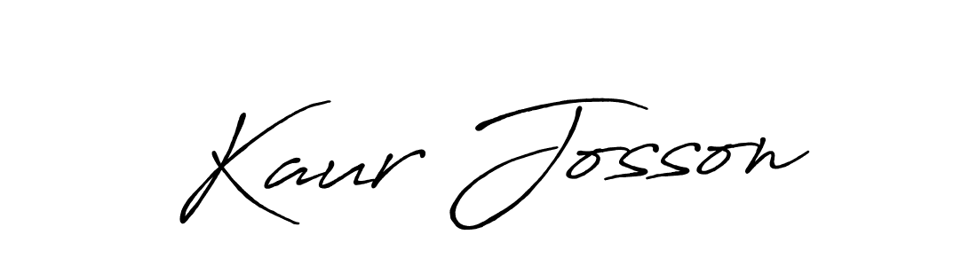 Kaur Josson stylish signature style. Best Handwritten Sign (Antro_Vectra_Bolder) for my name. Handwritten Signature Collection Ideas for my name Kaur Josson. Kaur Josson signature style 7 images and pictures png