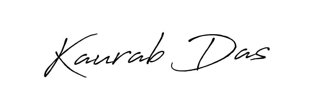Create a beautiful signature design for name Kaurab Das. With this signature (Antro_Vectra_Bolder) fonts, you can make a handwritten signature for free. Kaurab Das signature style 7 images and pictures png