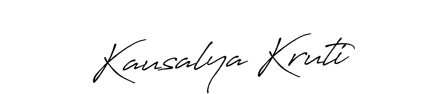 It looks lik you need a new signature style for name Kausalya Kruti. Design unique handwritten (Antro_Vectra_Bolder) signature with our free signature maker in just a few clicks. Kausalya Kruti signature style 7 images and pictures png