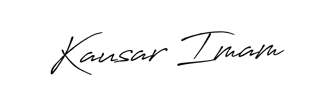 if you are searching for the best signature style for your name Kausar Imam. so please give up your signature search. here we have designed multiple signature styles  using Antro_Vectra_Bolder. Kausar Imam signature style 7 images and pictures png