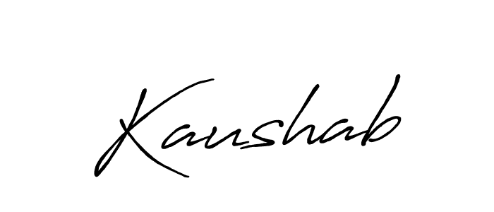 Design your own signature with our free online signature maker. With this signature software, you can create a handwritten (Antro_Vectra_Bolder) signature for name Kaushab. Kaushab signature style 7 images and pictures png