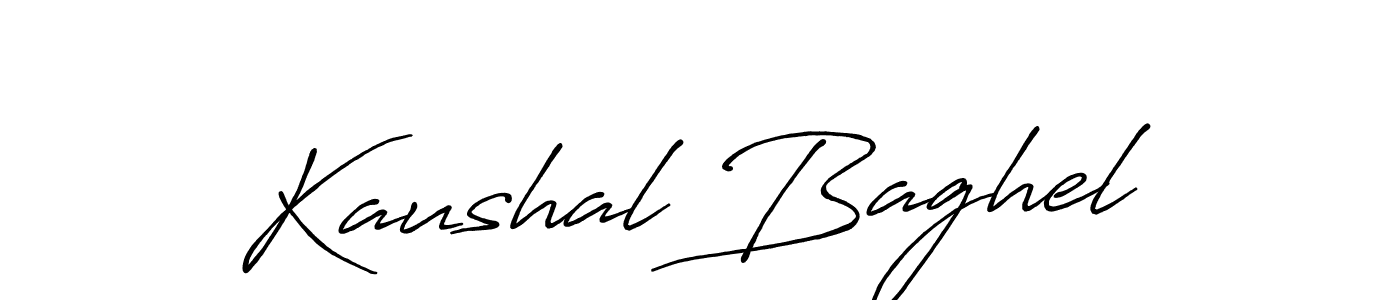 Make a beautiful signature design for name Kaushal Baghel. With this signature (Antro_Vectra_Bolder) style, you can create a handwritten signature for free. Kaushal Baghel signature style 7 images and pictures png