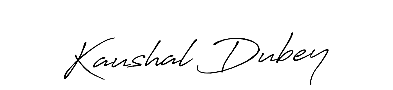 Kaushal Dubey stylish signature style. Best Handwritten Sign (Antro_Vectra_Bolder) for my name. Handwritten Signature Collection Ideas for my name Kaushal Dubey. Kaushal Dubey signature style 7 images and pictures png