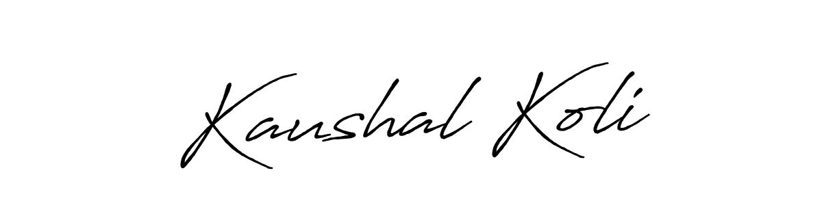Make a beautiful signature design for name Kaushal Koli. Use this online signature maker to create a handwritten signature for free. Kaushal Koli signature style 7 images and pictures png