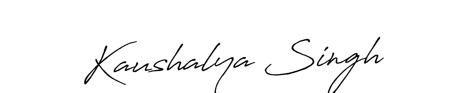 You should practise on your own different ways (Antro_Vectra_Bolder) to write your name (Kaushalya Singh) in signature. don't let someone else do it for you. Kaushalya Singh signature style 7 images and pictures png