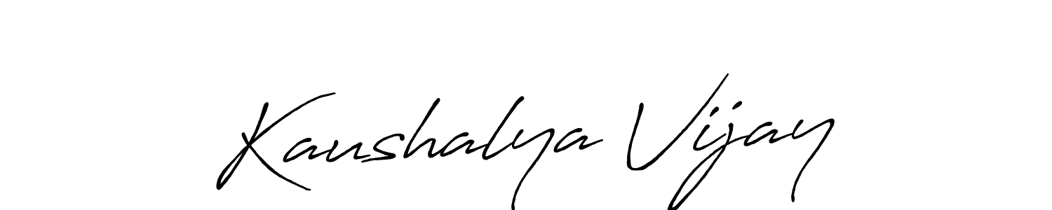 This is the best signature style for the Kaushalya Vijay name. Also you like these signature font (Antro_Vectra_Bolder). Mix name signature. Kaushalya Vijay signature style 7 images and pictures png