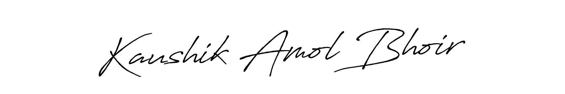 Design your own signature with our free online signature maker. With this signature software, you can create a handwritten (Antro_Vectra_Bolder) signature for name Kaushik Amol Bhoir. Kaushik Amol Bhoir signature style 7 images and pictures png