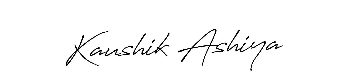 Use a signature maker to create a handwritten signature online. With this signature software, you can design (Antro_Vectra_Bolder) your own signature for name Kaushik Ashiya. Kaushik Ashiya signature style 7 images and pictures png