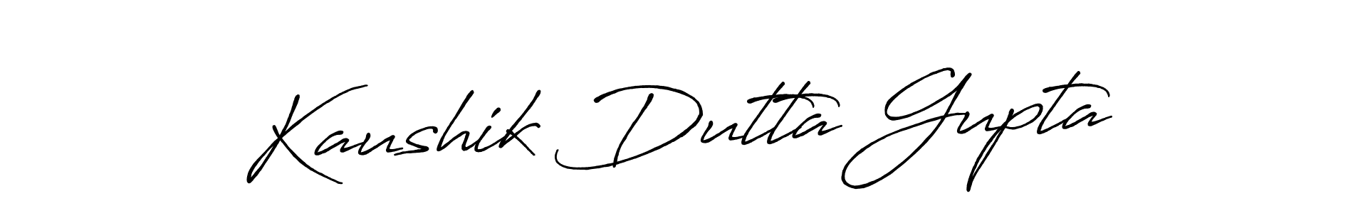 You should practise on your own different ways (Antro_Vectra_Bolder) to write your name (Kaushik Dutta Gupta) in signature. don't let someone else do it for you. Kaushik Dutta Gupta signature style 7 images and pictures png