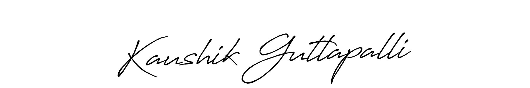 It looks lik you need a new signature style for name Kaushik Gutlapalli. Design unique handwritten (Antro_Vectra_Bolder) signature with our free signature maker in just a few clicks. Kaushik Gutlapalli signature style 7 images and pictures png