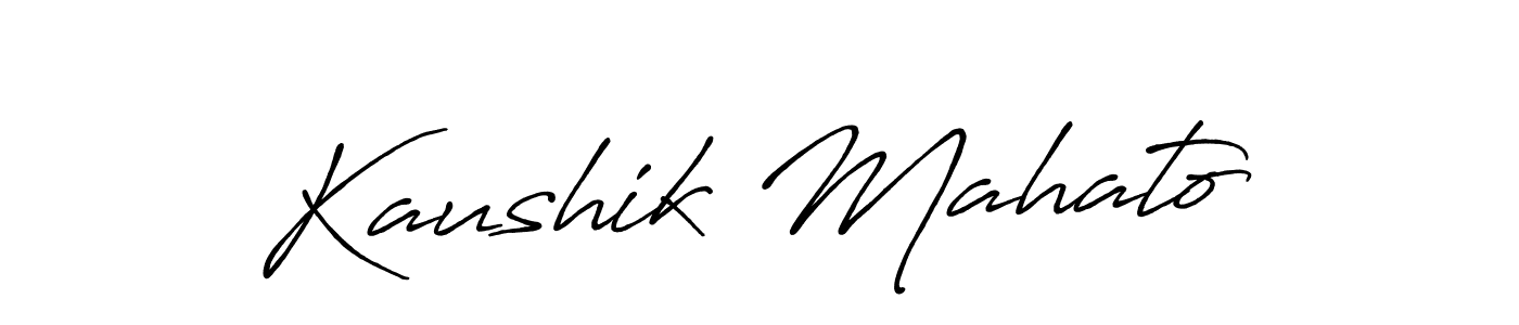 How to Draw Kaushik Mahato signature style? Antro_Vectra_Bolder is a latest design signature styles for name Kaushik Mahato. Kaushik Mahato signature style 7 images and pictures png