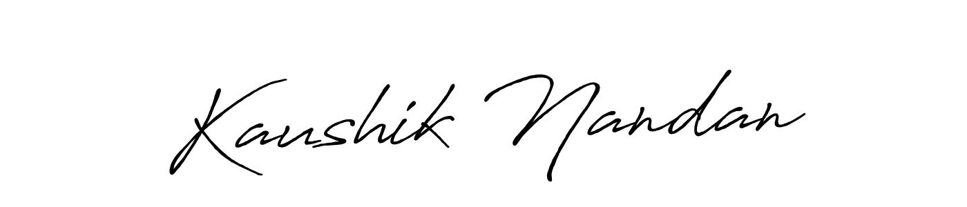 Also You can easily find your signature by using the search form. We will create Kaushik Nandan name handwritten signature images for you free of cost using Antro_Vectra_Bolder sign style. Kaushik Nandan signature style 7 images and pictures png