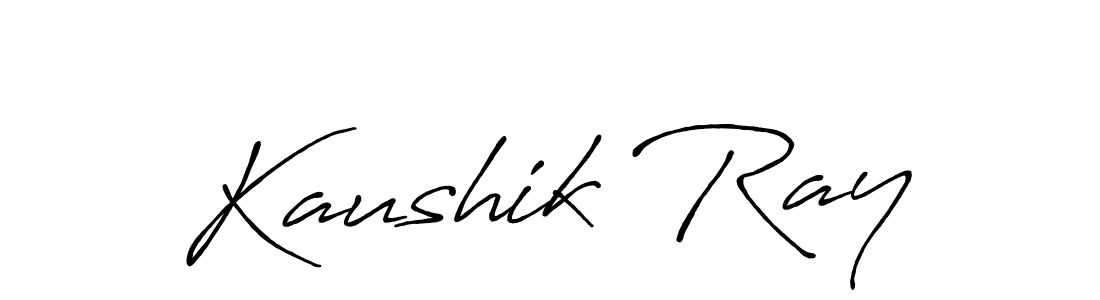 How to make Kaushik Ray signature? Antro_Vectra_Bolder is a professional autograph style. Create handwritten signature for Kaushik Ray name. Kaushik Ray signature style 7 images and pictures png