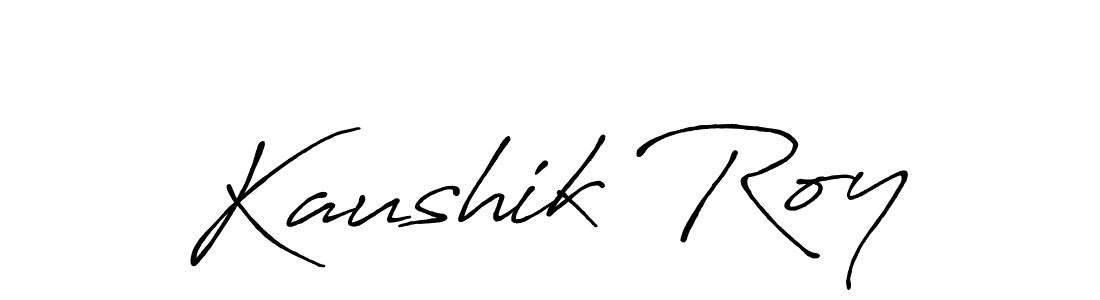 How to make Kaushik Roy signature? Antro_Vectra_Bolder is a professional autograph style. Create handwritten signature for Kaushik Roy name. Kaushik Roy signature style 7 images and pictures png