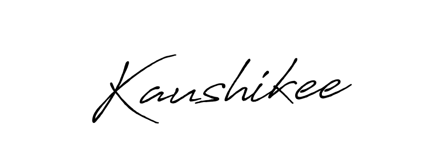 How to make Kaushikee signature? Antro_Vectra_Bolder is a professional autograph style. Create handwritten signature for Kaushikee name. Kaushikee signature style 7 images and pictures png