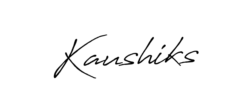 How to Draw Kaushiks signature style? Antro_Vectra_Bolder is a latest design signature styles for name Kaushiks. Kaushiks signature style 7 images and pictures png