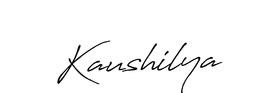 Design your own signature with our free online signature maker. With this signature software, you can create a handwritten (Antro_Vectra_Bolder) signature for name Kaushilya. Kaushilya signature style 7 images and pictures png