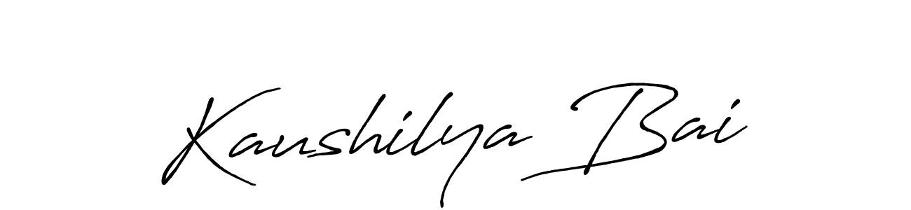 Make a beautiful signature design for name Kaushilya Bai. Use this online signature maker to create a handwritten signature for free. Kaushilya Bai signature style 7 images and pictures png