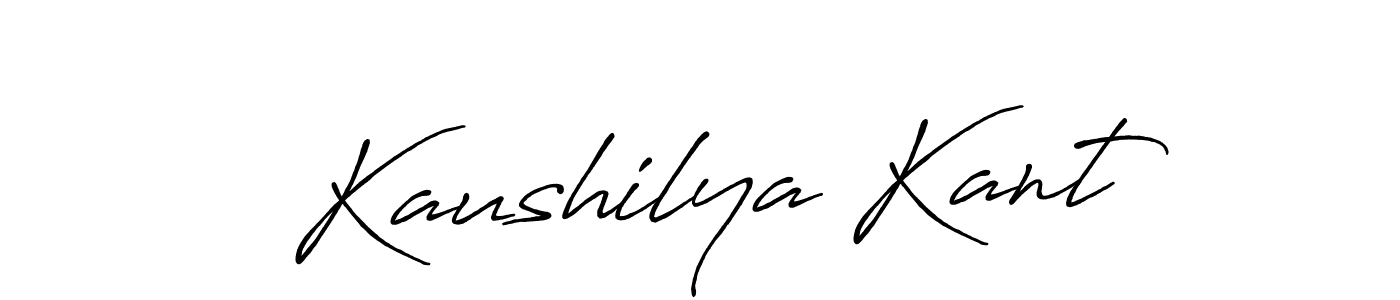 Antro_Vectra_Bolder is a professional signature style that is perfect for those who want to add a touch of class to their signature. It is also a great choice for those who want to make their signature more unique. Get Kaushilya Kant name to fancy signature for free. Kaushilya Kant signature style 7 images and pictures png