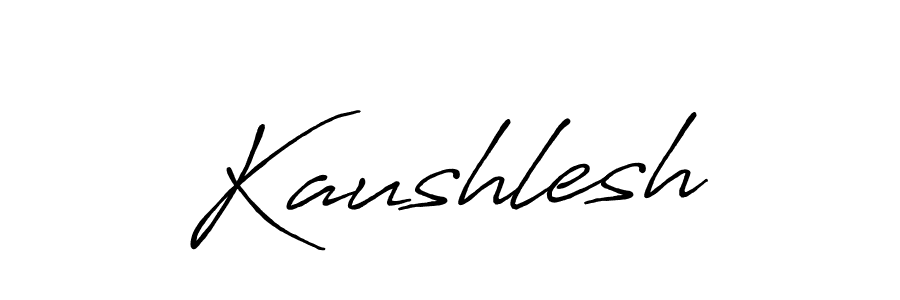 Make a beautiful signature design for name Kaushlesh. With this signature (Antro_Vectra_Bolder) style, you can create a handwritten signature for free. Kaushlesh signature style 7 images and pictures png