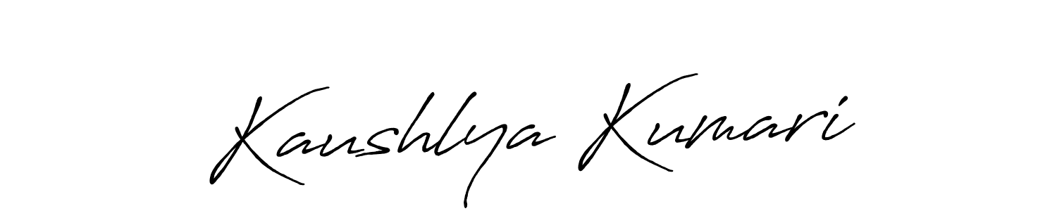 It looks lik you need a new signature style for name Kaushlya Kumari. Design unique handwritten (Antro_Vectra_Bolder) signature with our free signature maker in just a few clicks. Kaushlya Kumari signature style 7 images and pictures png