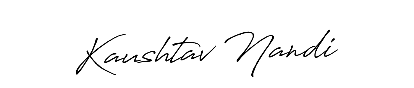 Design your own signature with our free online signature maker. With this signature software, you can create a handwritten (Antro_Vectra_Bolder) signature for name Kaushtav Nandi. Kaushtav Nandi signature style 7 images and pictures png