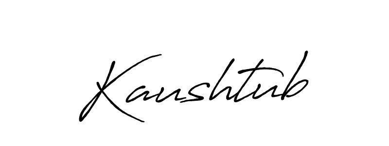 Make a beautiful signature design for name Kaushtub. With this signature (Antro_Vectra_Bolder) style, you can create a handwritten signature for free. Kaushtub signature style 7 images and pictures png