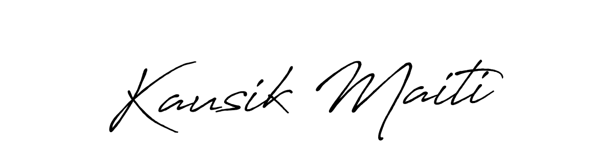 You should practise on your own different ways (Antro_Vectra_Bolder) to write your name (Kausik Maiti) in signature. don't let someone else do it for you. Kausik Maiti signature style 7 images and pictures png