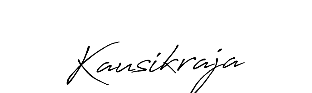 Make a beautiful signature design for name Kausikraja. With this signature (Antro_Vectra_Bolder) style, you can create a handwritten signature for free. Kausikraja signature style 7 images and pictures png