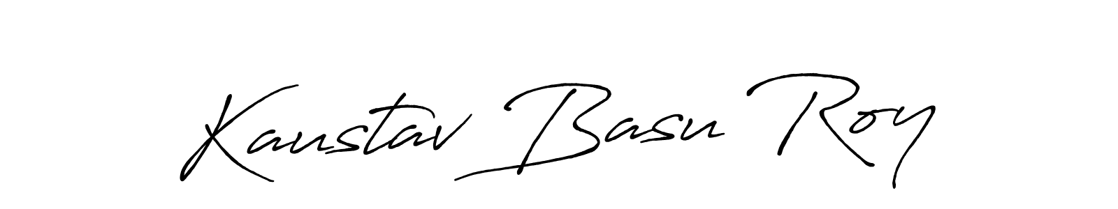 It looks lik you need a new signature style for name Kaustav Basu Roy. Design unique handwritten (Antro_Vectra_Bolder) signature with our free signature maker in just a few clicks. Kaustav Basu Roy signature style 7 images and pictures png