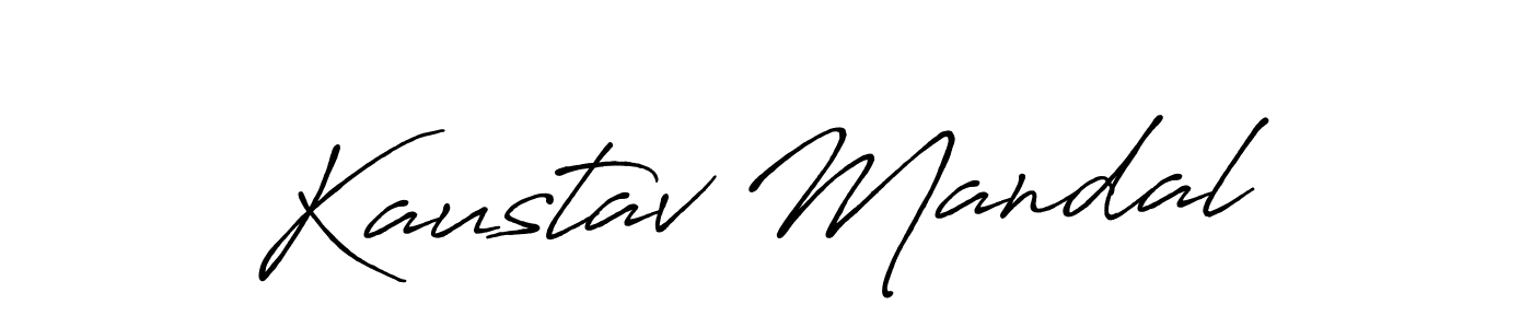 Also we have Kaustav Mandal name is the best signature style. Create professional handwritten signature collection using Antro_Vectra_Bolder autograph style. Kaustav Mandal signature style 7 images and pictures png