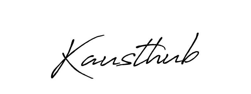 How to make Kausthub name signature. Use Antro_Vectra_Bolder style for creating short signs online. This is the latest handwritten sign. Kausthub signature style 7 images and pictures png