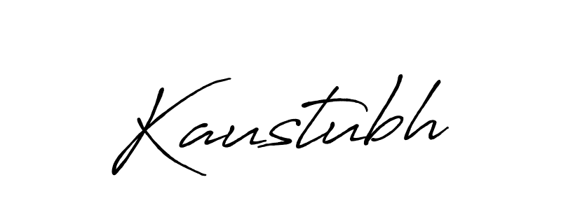 Make a beautiful signature design for name Kaustubh. With this signature (Antro_Vectra_Bolder) style, you can create a handwritten signature for free. Kaustubh signature style 7 images and pictures png